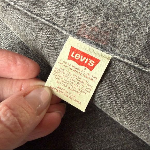 VTG 80s Levis Denim Trucker Jacket XL Black Acid Wash USA 70507 0253 - Picture 3 of 8